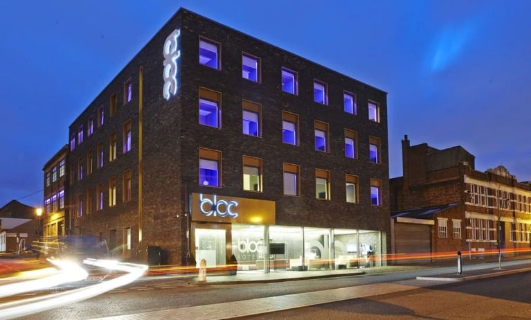 Hotel exterior at Bloc Hotel Birmingham.