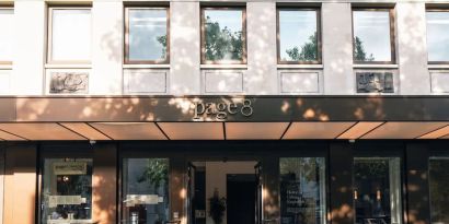 Hotel entrance at Page8, Page Hotels.