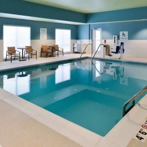 Refreshing indoor pool at Holiday Inn Express & Suites Ottumwa.