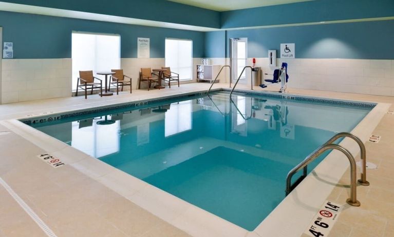 Refreshing indoor pool at Holiday Inn Express & Suites Ottumwa.