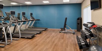 Fitness center available at Holiday Inn Express & Suites Ottumwa.