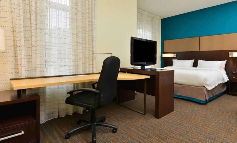 Day use room with work desk at Residence Inn Champaign.