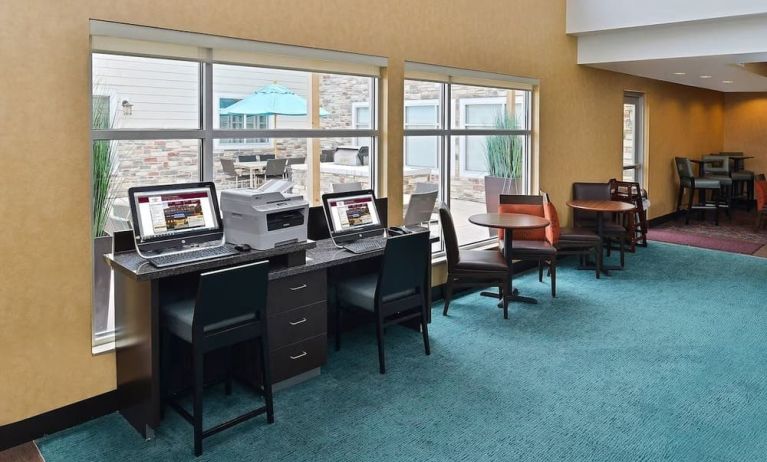 Business center available at Residence Inn Champaign.