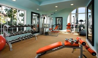 Fitness center available at Hotel Milo.