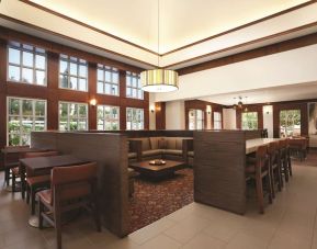 Lobby and coworking lounge at Hyatt House Pleasant Hill.