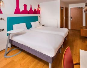 Day use twin room with work desk and private bathroom at Ibis Styles Barnsley.