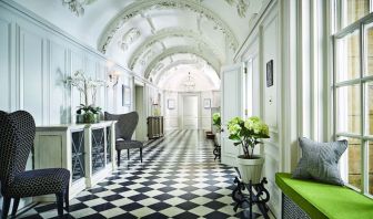 Interior hallway at Barnett Hill Hotel.