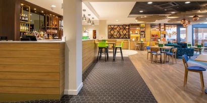 Hotel bar at Holiday Inn Leicester-Wigston.