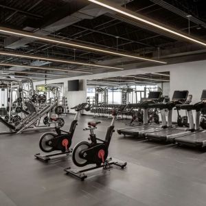 Fitness center available at Renaissance Newark Airport Hotel.