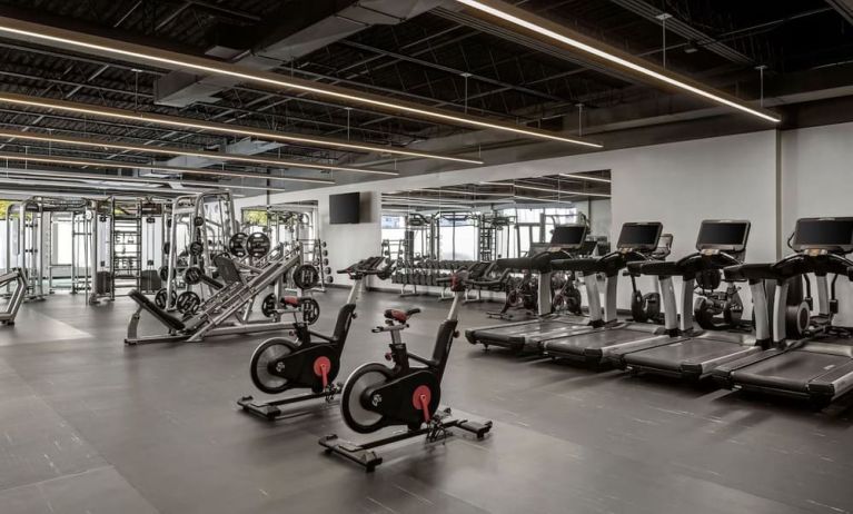 Fitness center available at Renaissance Newark Airport Hotel.