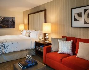 Day use room with sofa at Renaissance Newark Airport Hotel.