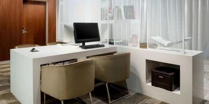 Business center available at AC Hotel By Marriott SFO/Oyster Point Waterfront.