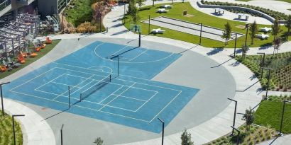 Tennis court available at AC Hotel By Marriott SFO/Oyster Point Waterfront.