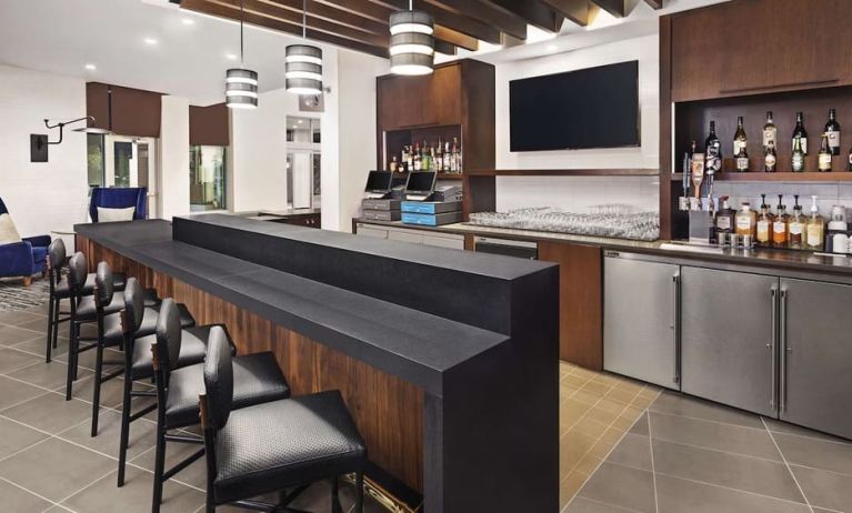 Hotel bar at Hyatt Place Jacksonville / St. Johns Town Center.