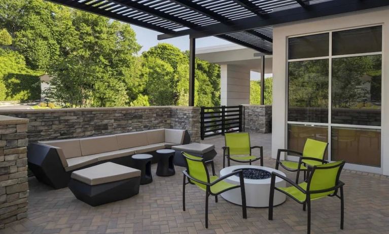 Veranda perfect for coworking at SpringHill Suites Tuckahoe.