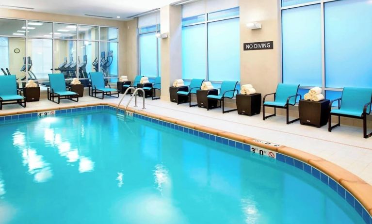 Refreshing indoor pool at Residence Inn Secaucus.