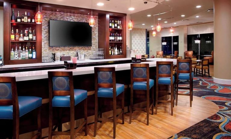 Hotel bar at Residence Inn Secaucus.