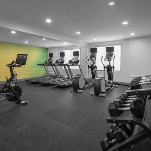 Fitness center available at Holiday Inn Hasbrouck Heights-Meadowlands.