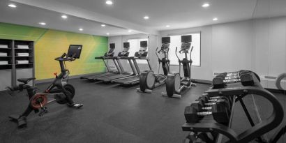 Fitness center available at Holiday Inn Hasbrouck Heights-Meadowlands.