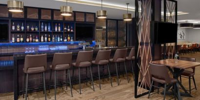 Hotel bar at Holiday Inn Hasbrouck Heights-Meadowlands.