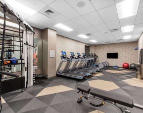 Fitness center at Cambria Hotel Nashville Downtown.