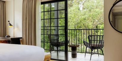 Balcony inside day use room at The Inn At Saratoga, Tapestry Collection By Hilton.