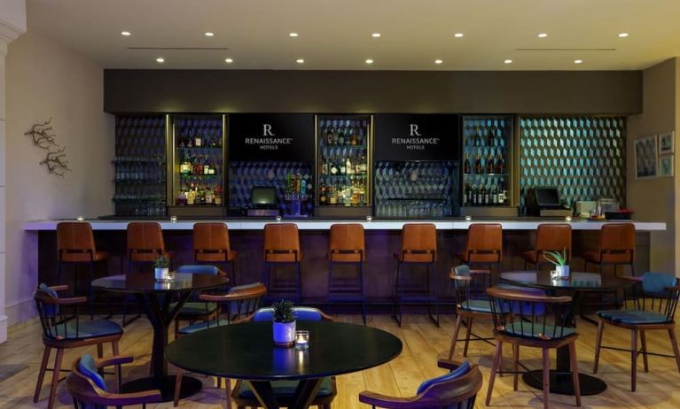 Hotel bar at Renaissance Meadowlands Hotel.