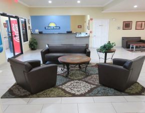 Lobby and coworking lounge at Days Inn By Wyndham San Antonio Northwest/Seaworld.