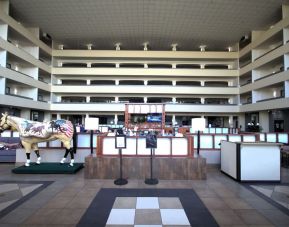 Lobby area at Atrium Hotel & Suites.