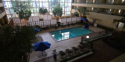 Indoor pool at Atrium Hotel & Suites.