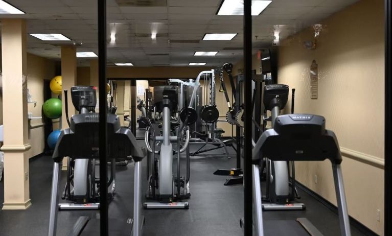 Fitness center available at Atrium Hotel & Suites.