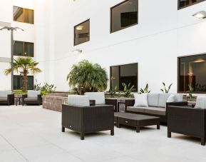 Outdoor furniture available at Courtyard By Marriott Redwood City.