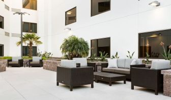 Outdoor furniture available at Courtyard By Marriott Redwood City.