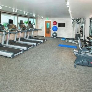 Fitness center available at Courtyard By Marriott Redwood City.