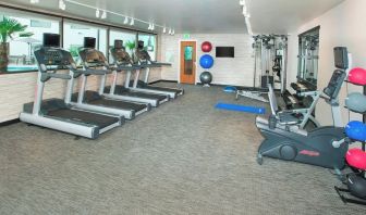 Fitness center available at Courtyard By Marriott Redwood City.