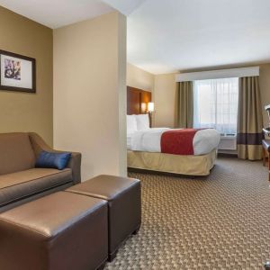 Day use room with living area at Comfort Suites Phoenix Airport.