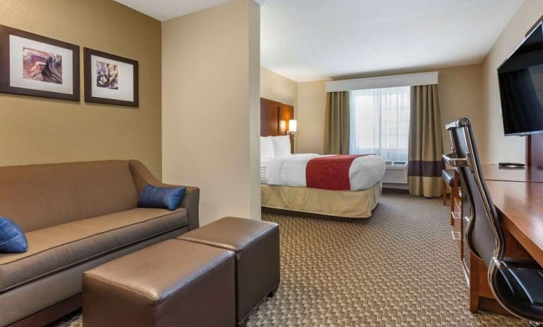 Day use room with living area at Comfort Suites Phoenix Airport.