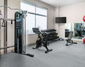 Fitness center available at Hilton Garden Inn Sunnyvale.