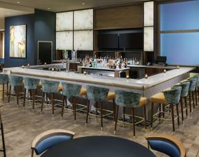 Hotel bar at Hilton Garden Inn Sunnyvale.