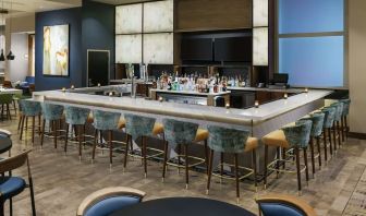 Hotel bar at Hilton Garden Inn Sunnyvale.