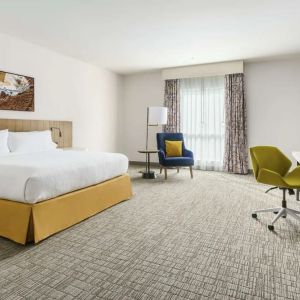 Spacious day use room with work desk at Hilton Garden Inn Sunnyvale.