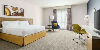 Spacious day use room with work desk at Hilton Garden Inn Sunnyvale.