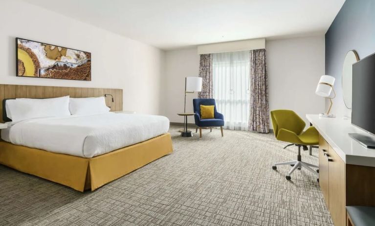 Spacious day use room with work desk at Hilton Garden Inn Sunnyvale.