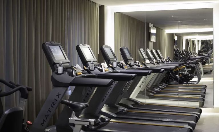 Fitness center at The Knickerbocker Hotel.