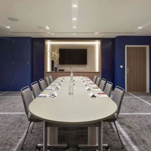 Professional meeting room at Hyatt Place London Heathrow Airport.