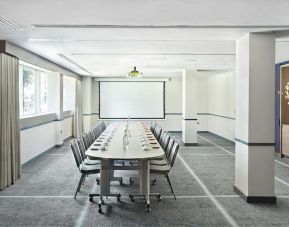 Professional meeting room at Hyatt Place London Heathrow Airport.