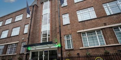 Hotel entrance at The Wesley Euston.