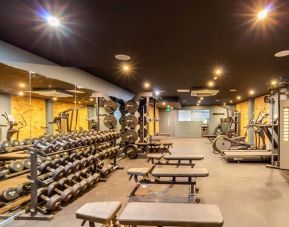 Fully equipped fitness center at The Wesley Euston.