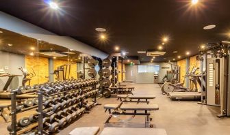 Fully equipped fitness center at The Wesley Euston.