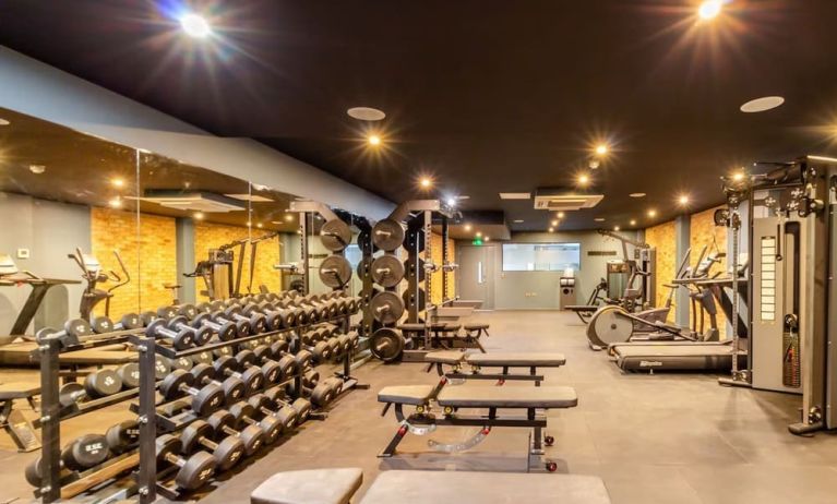 Fully equipped fitness center at The Wesley Euston.